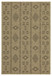 Earth - 7'10" X 10'3" Indoor, Outdoor Area Rug - Natural / Black
