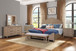 Panel Bedroom Set With 3 Drawer Nightstand, Casual Dresser, Cane Mirror, 3 Drawer Cane Front Chest And Bench