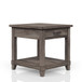 End Table With Storage Drawer Usn - Gray