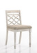 Havanna - 5 Piece Wide Contemporary Round Dining Table With Off White Fabric Chairs (Set of 5) - Vintage Walnut