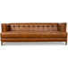 Mara - Tufted Sofa - Cognac / Tan