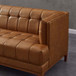 Mara - Tufted Sofa - Cognac / Tan