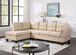 Dalia - Linen Modern Sectional Sofa With Chaise