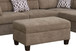 Diego - Fabric Sectional Sofa With Right Facing Chaise, Storage Ottoman, And 2 Accent Pillows