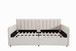 Flora - Upholstered Daybed With 2 Drawers Ribbed Tufted Backrest in Lavish Modern Design