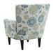 Flora - Floral Accent Chair - Blue