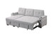 Ashlyn II - 84"W Woven Fabric Reversible Sleeper Sectional Sofa with Storage Chaise