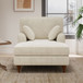 Oversized Chaise Lounger Modern Style Sofa Couch, With Pillows, Charge Station & Cup Holders