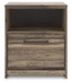 Elbrim - Brown - One Drawer Night Stand