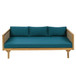 Claremont - 3 Seater Daybed Teak Acacia Wood Water Resistant Cushions