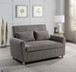 Justine - Convertible Sleeper Loveseat - Brown