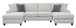 Ranger - Chaise Sectional - Gray