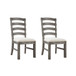 Upholstered Dining Chairs (Set of 2) - Brown - Wood