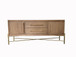 Metal Base Sideboard - Light Brown