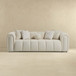 Beatrice - Modern Tufted Sofa - Ivory / White