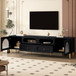 Retro TV Stand With 6 Metal Legs, 2 Cabinets, 4 Drawers And Anti-Tip Device