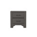 Modern 2 Drawer Nightstand - Brown - Wood