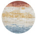 Rabbit - Washable Non - Slip Round Rug, Elegant Design - Ivory Multi