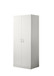 Michael - Double Door Wardrobe Cabinet Armoire With Shelf And Hanging Rod - White