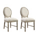 Upholstered Dining Chairs (Set of 2) - Brown