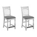 Slat Back Barstools (Set of 2) - Gray
