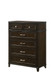 Merlot - 5 Drawer Chest - Mahogany