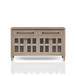 Power Ready - Buffet With Glass Cabinet Doors - Sand