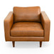 Catherine - Lounge Chair - Brown / Tan