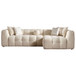 Alana - Tufted Right Sectional Sofa - Ivory