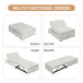 4 In 1 Sofa Bed, Multi Function Folding Ottoman Bed With Storage Pocket And USB Port For Small Room Apartment