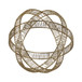 10" Woven Metal Orb - Gold