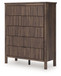Pamytta - Brown - Five Drawer Wide Chest