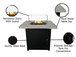 Reinforced - Propane Fire Pit Table - Black / Gray