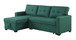 Upholstered Pull Out Sectional Sofa With Chaise
