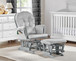 Mason - Glider And Ottoman Gray Wood