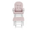 Mason - Glider And Ottoman White Wood