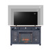 Fireplace TV Stand For TVs Up To 80" - Blue