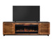 Graceland - Fireplace TV Stand Console For TVs Up To 100" - Black, Bourbon