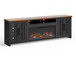 Essex - Fireplace TV Stand Console For TVs Up To 100" - Black, Whiskey