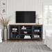 Essex - TV Stand Console For TVs Up To 80" - Black, Whiskey