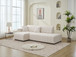 Jessica - Lamb Wool Sectional Sofa With Chaise, Versatile Configuration