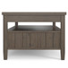 Lev - Lift Top Coffee Table - Smoky Brown