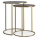 Drake - 2 Piece Nesting Table - Antique Nickel / Antique Copper