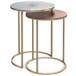 Drake - 2 Piece Nesting Table - Antique Nickel / Antique Copper