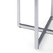 Marsden - Side Table With Polished Base - White / Silver