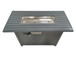 Outdoor Fire Pit Table With Lid, Durable Construction - Gray