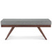 Chanelle - Mid-Century Ottoman Bench
