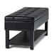 Saxon - Upholstered Transitional Storage Ottoman Bench
