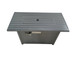 Outdoor Versatile Fire Pit Table With Lid - Gray
