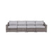Rattan Sectional Sofa Set With Cushions